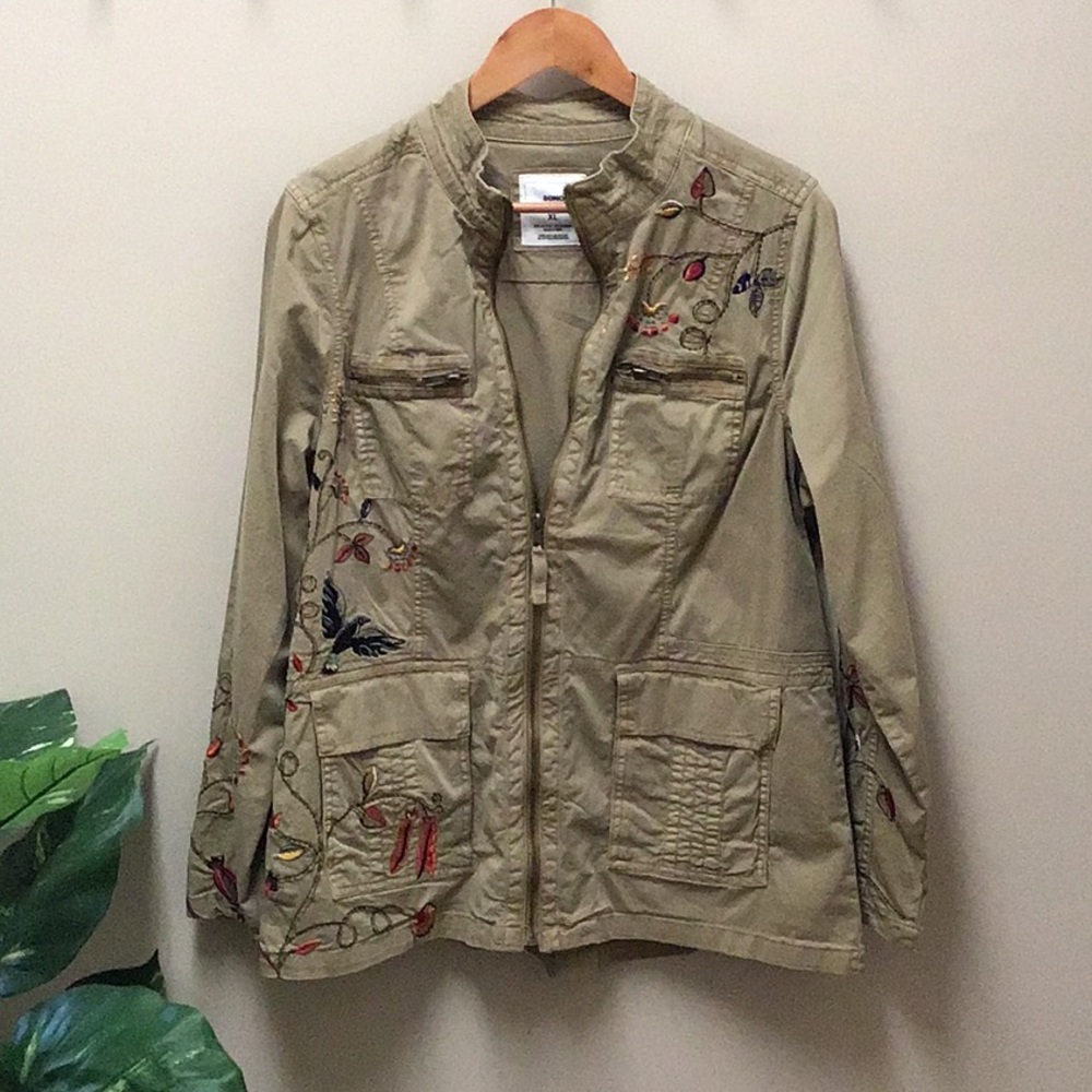 Sonoma XL light olive green zip up jacket